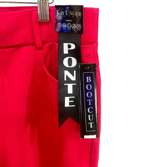 Womens Pink Ponte‎ Bootcut Pants Plus Size 3X Comfort Stretch - Picture 5 of 16